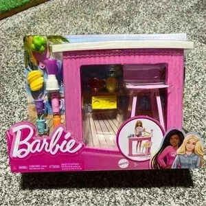 Barbie Accessories Doll House Furniture and Decor  Poolside Smoothie Bar
